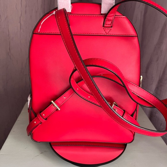 Michael Kors Red Jaycee Backpack NWT - Picture 5 of 10